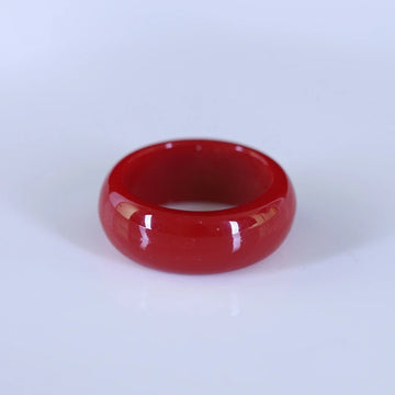 DAIIIBABYYY  -  New Trendy Big Round Acrylic Resin Rings Sets For Women Geometric Colorful Finger Ring For Girls Party Fashion Jewelry